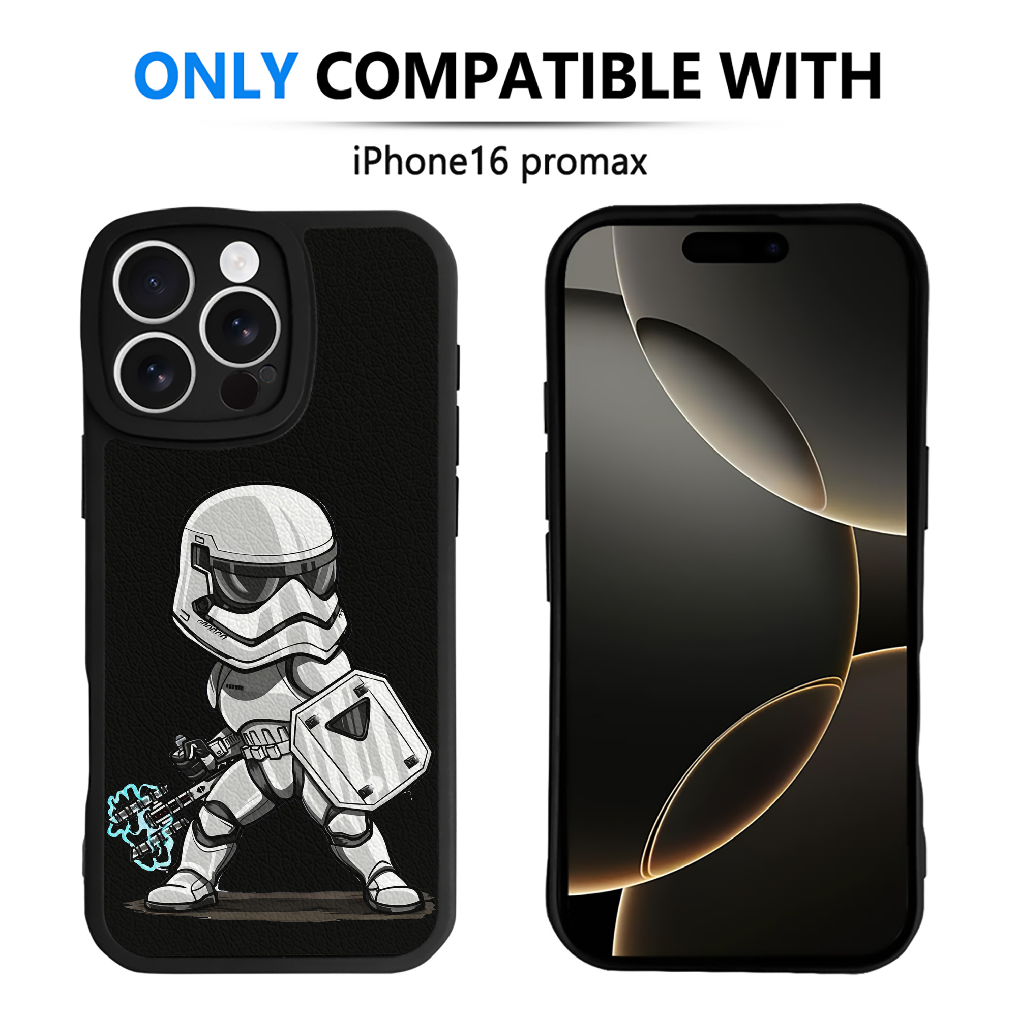 （画像用） スター・ウォーズ Star Wars 【iPhone 16シリーズ対応】シリコンスマホケース（レザー調） 材質：シリコン
